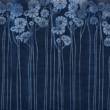 Wallpaper GLDE121A DAISY BLUE - GLAMORA