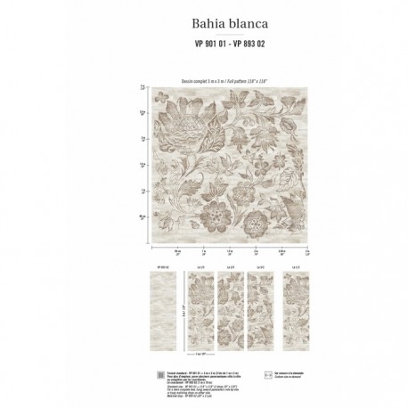 Papel de parede Nomades Bahia Blanca VP-901-01 - Elitis