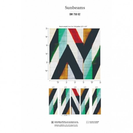 Carta da Parati Panoramique Sunbeams DM-750-02 - Elitis