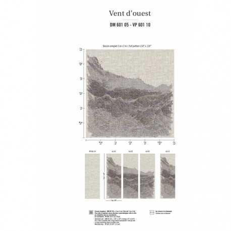 Carta da Parati Panoramique Vent D' Ouest DM-601-05 - Elitis