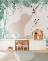 Papier peint The Elephant and the Panda - LITTLE HANDS