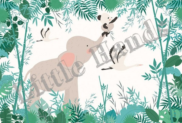 Tapete The Elephant and the Panda - LITTLE HANDS