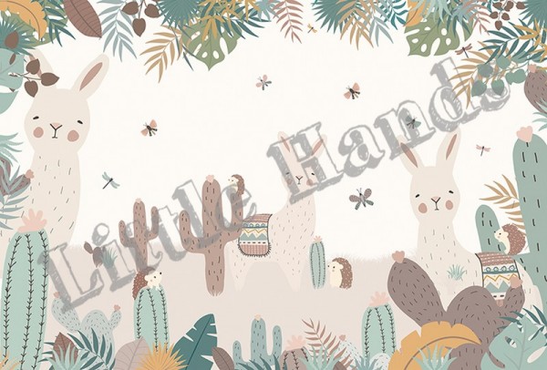 Papel Pintado The Llamas and the Hedgehogs - LITTLE HANDS