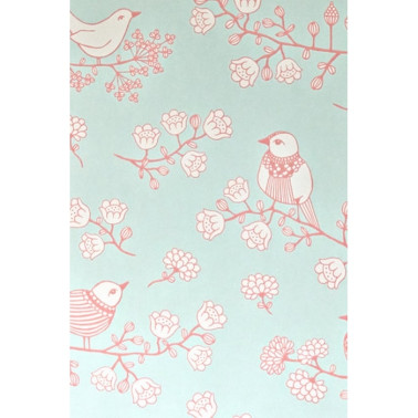 Papier peint Sugar Tree Turquoise 106-04 - MAJVILLAN
