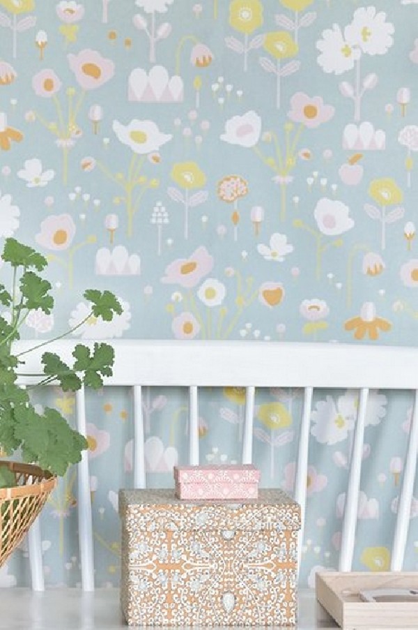 Wallpaper Bloom Grey 121-01 - MAJVILLAN