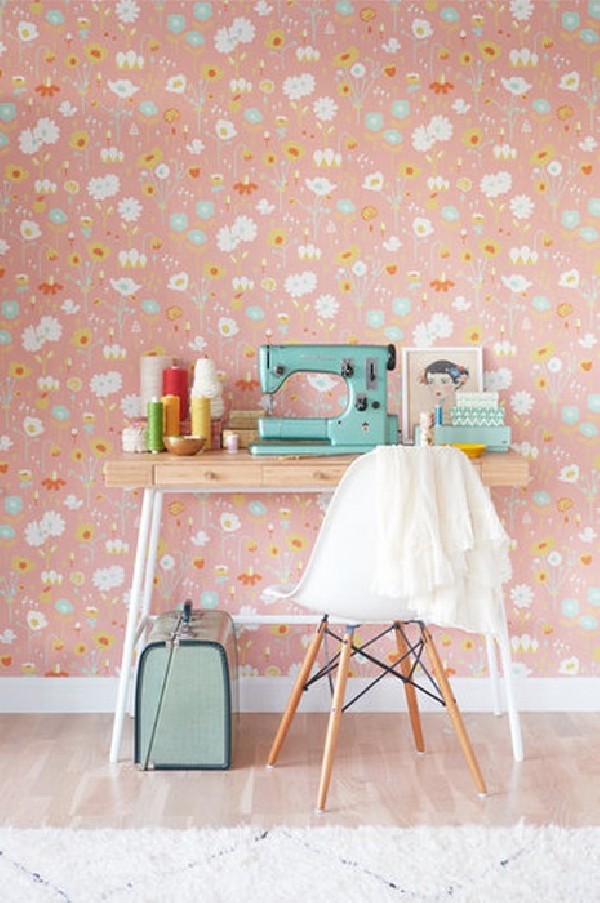 Papel Pintado Bloom Pink 121-02 - MAJVILLAN