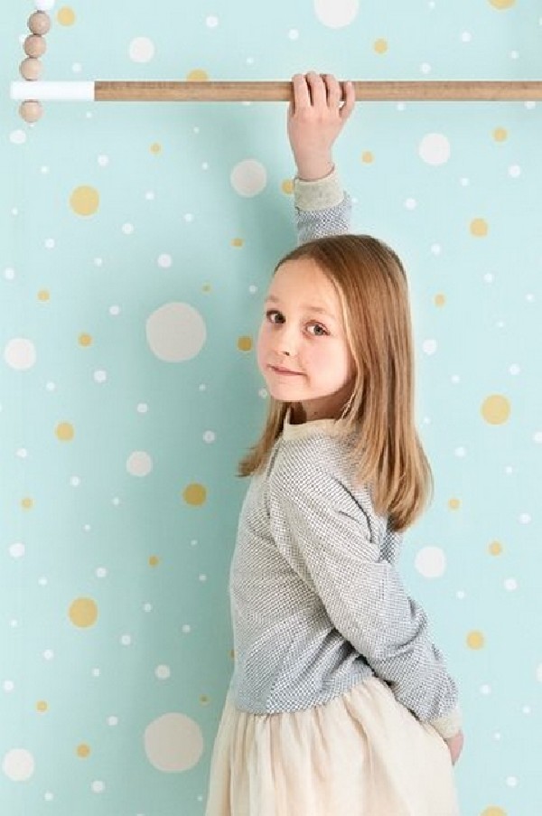 Papel Pintado Confetti Turquoise 117-02 - MAJVILLAN