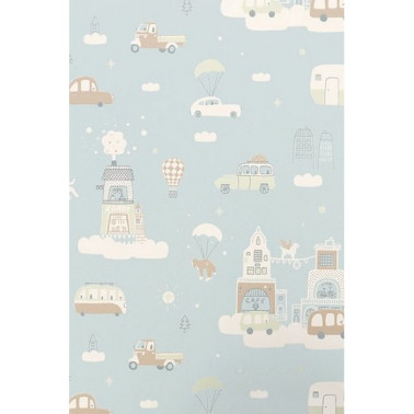 Papier peint Above The Clouds Soft Blue 131-02 - MAJVILLAN