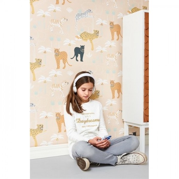 Papier peint Black Panther Creamy Orange 134-03 - MAJVILLAN