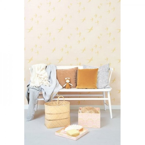 Papier peint Follow The Wind Sunny Pink 130-01 - MAJVILLAN