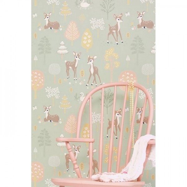 Tapete Golden Woods Dusty Green 125-02 - MAJVILLAN