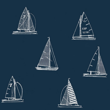 Papel Pintado Eslora Full Navy 8500024 - COORDONNE