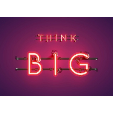 Papier peint Neon Big Red Mural 8500180 - COORDONNE