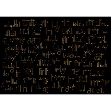 Carta da Parati Mural Beautiful Words - Onyx 8000038 - COORDONNE