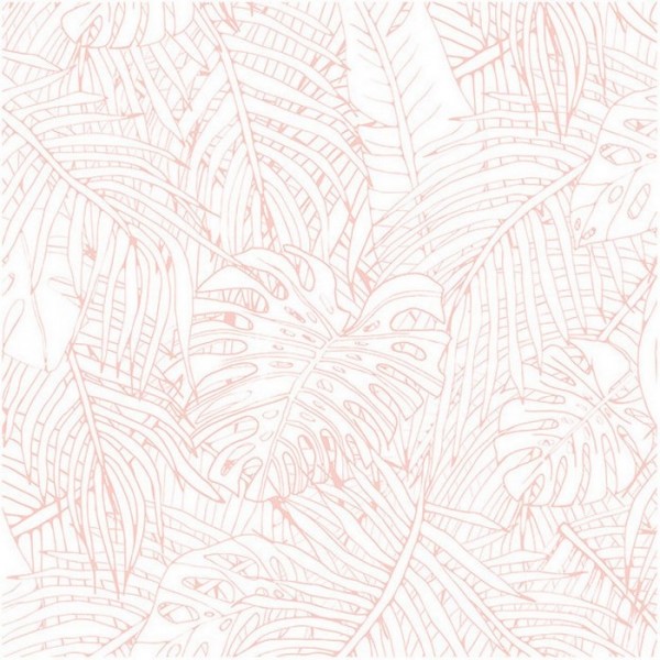 Papel de parede JUNGLE ISLAND PINK DOM142-3 - LES DOMINOTIERS Papel de parede JUNGLE ISLAND PINK DOM142-3 - LES DOMINOTIERS
