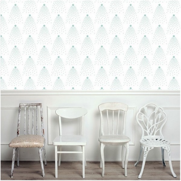 Papel de parede BETSY GREEN DOM144-3 - LES DOMINOTIERS