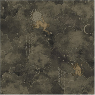 Papier peint STARS AND MONKEYS AFDC204-4 - LES DOMINOTIERS