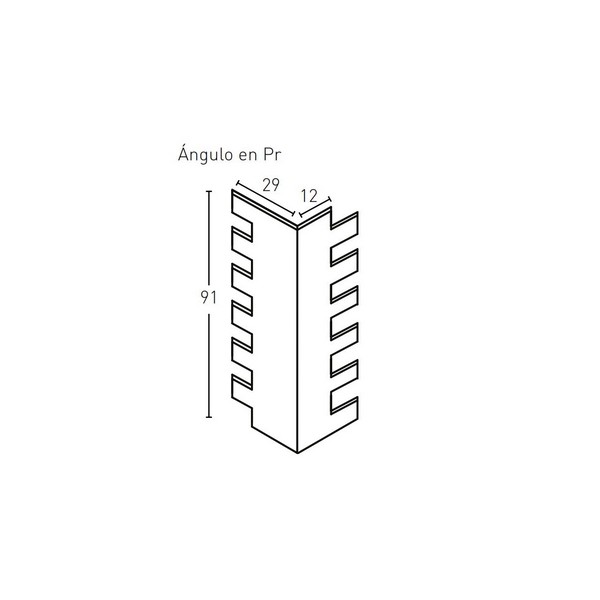 LADRILLO VIEJO PR483-E JUNTA OSCURA ( ANGULO)