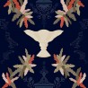 Wallpaper Neo rococo Navy 8800065 - COORDONNE