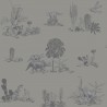 Carta da Parati Magnetic Classic Dino Wallpaper Grey  - SIAN ZENG