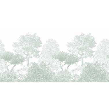 Wallpaper Classic Hua Trees Mural Wallpaper Dusty Green - SIAN ZENG