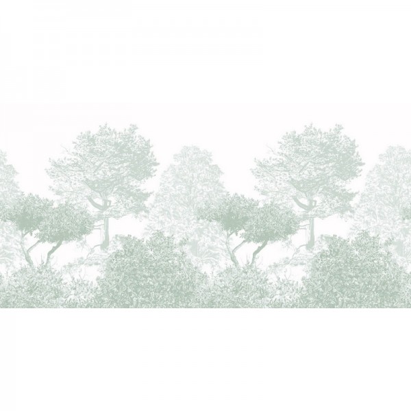 Wallpaper Classic Hua Trees Mural Wallpaper Dusty Green - SIAN ZENG