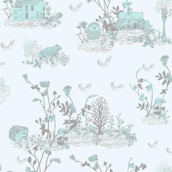 Wallpaper Magnetic Classic Woodlands Blue  - SIAN ZENG