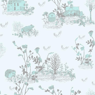 Wallpaper Classic Woodlands Blue - SIAN ZENG