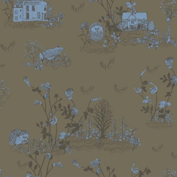 Tapete Magnetic Classic Woodlands Khaki Blue  - SIAN ZENG