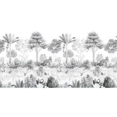 Wallpaper Magnetic Jungle Grey - SIAN ZENG