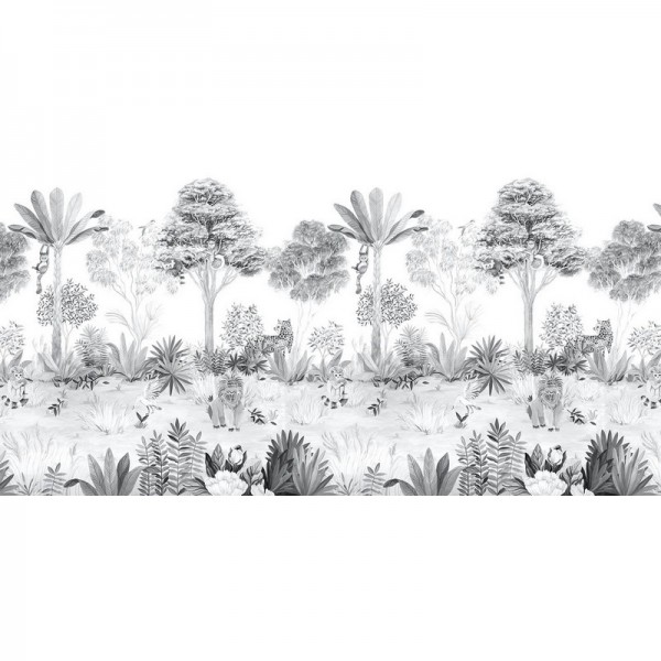 Wallpaper Magnetic Jungle Grey - SIAN ZENG