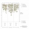 Carta da Parati Classic Clematis Mural Wallpaper White - SIAN ZENG