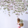 Carta da Parati Classic Clematis Mural Wallpaper White - SIAN ZENG