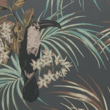Tapete Le Toucan Charcoal 1907-135-05 - 1838 WALLCOVERINGS