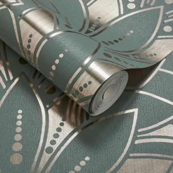 Papier peint Astoria Neo Mint Foil 1907-139-05 - 1838 WALLCOVERINGS