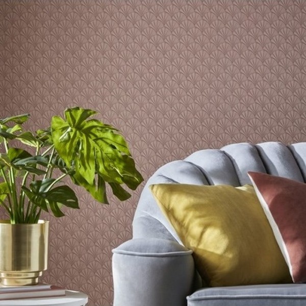 Carta da Parati Elodie Coral 1907-142-03 - 1838 WALLCOVERINGS