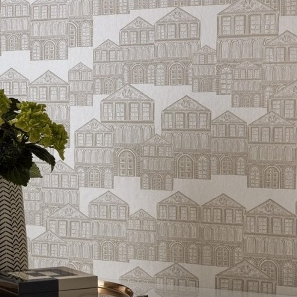 Carta da Parati Maison Ivory 1907-137-01 - 1838 WALLCOVERINGS