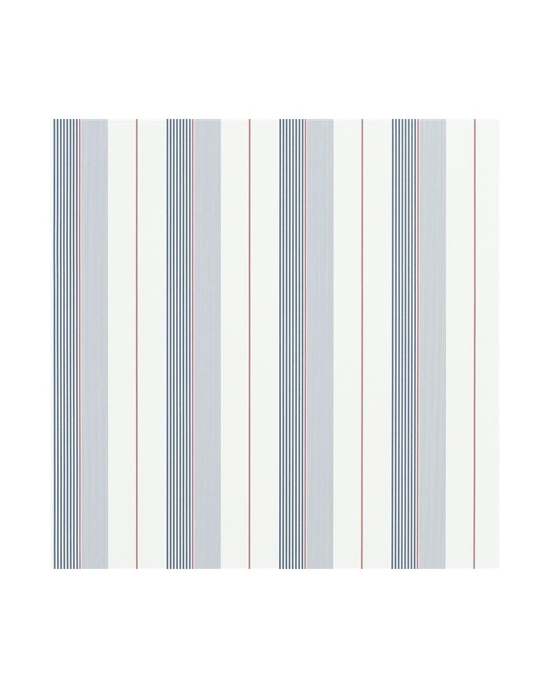 Wallpaper PRL020-06 AIDEN STRIPE - NAVY RED WHITE - Ralph Lauren Home Wallpaper PRL020-06 AIDEN STRIPE - NAVY RED WHITE - Ralph Lauren Home
