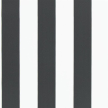 Papel Pintado PRL026-09 SPALDING STRIPE - BLACK WHITE - Ralph Lauren Home