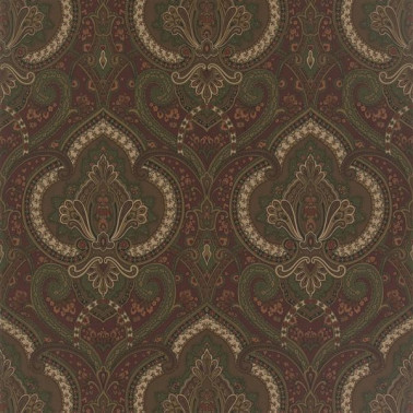 Papel Pintado PRL037-02 CASTLEHEAD PAISLEY - CHESTNUT - Ralph Lauren Home