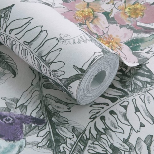 Papel Pintado Hedgerow Chamomile 2008-144-05 - 1838 WALLCOVERINGS