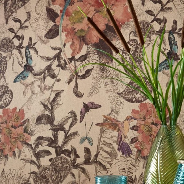 Papier peint Hedgerow Copper 2008-144-04 - 1838 WALLCOVERINGS