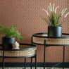 Carta da Parati Rattan Burnt Orange 2008-147-02 - 1838 WALLCOVERINGS