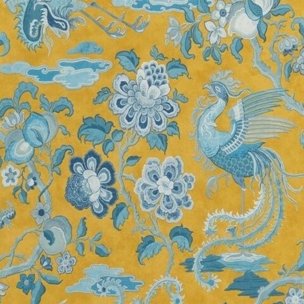 Papel de parede Chifu Ochre Blue BW450874 - GP & JBAKER Papel de parede Chifu Ochre Blue BW450874 - GP & JBAKER