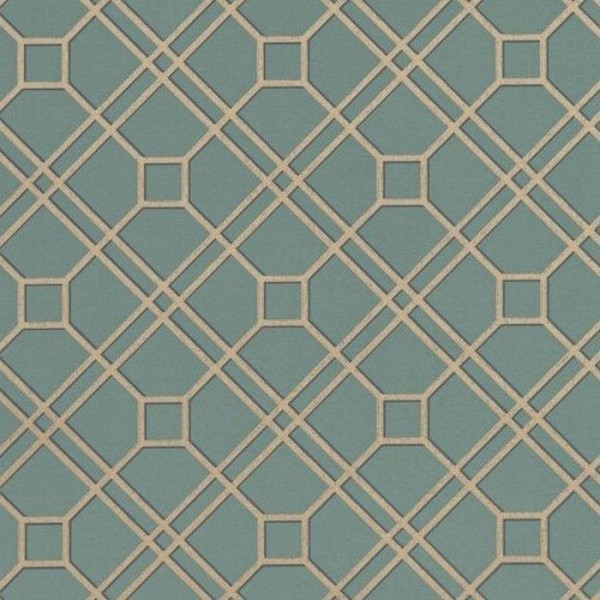 Papel de parede Langdale Trellis Teal Bronze BW4507112 - GP & JBAKER Papel de parede Langdale Trellis Teal Bronze BW4507112 - GP & JBAKER