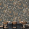 Carta da Parati Hydrangea Bird Emerald Blue BW450911 - GP & JBAKER