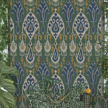 Ikat Bokhara Teal BW450904