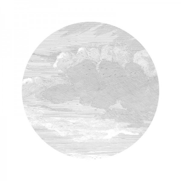 Papel de parede SC-057 Círculo gravado nuvens
