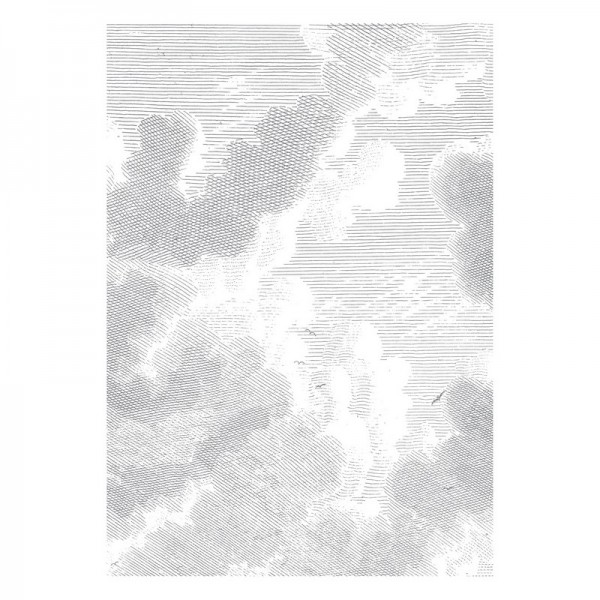 WP-621 Wall Mural Engraved Clouds