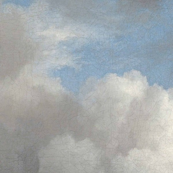 CK-007 Papel de parede Círculo de nuvens de idade dourada
